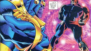 Darkseid vs. Thanos from DC vs. Marvel excerpt