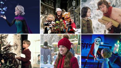 Best Christmas movies on Disney Plus including Frozen, The Muppet Christmas Carol, The Lion, The Witch and The Wardrobe, Home Alone, Noelle and The Nightmare Before Christmas
