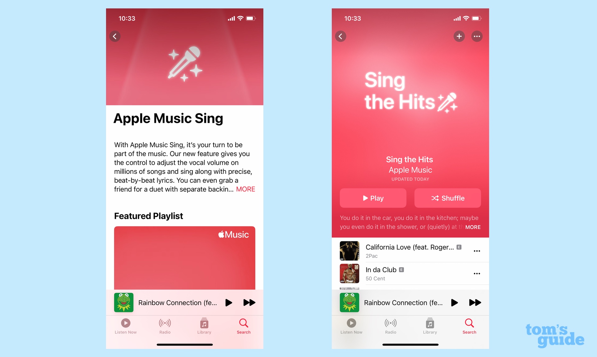 Apple Music Sing in iOS 16.2