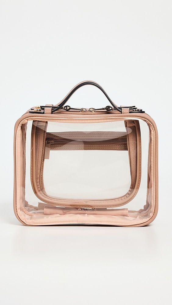 Calpak Medium Clear Cosmetics Case