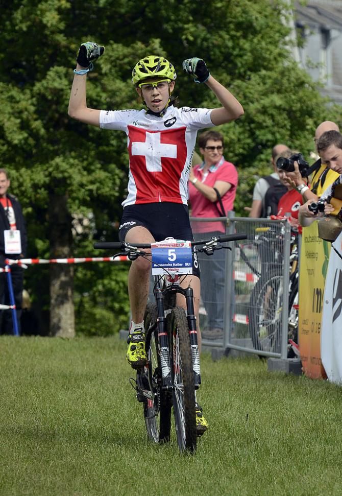 Alessandra Keller (Switzerland) in third