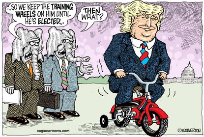 Political Cartoon U.S 2016 Election Donald Trump
