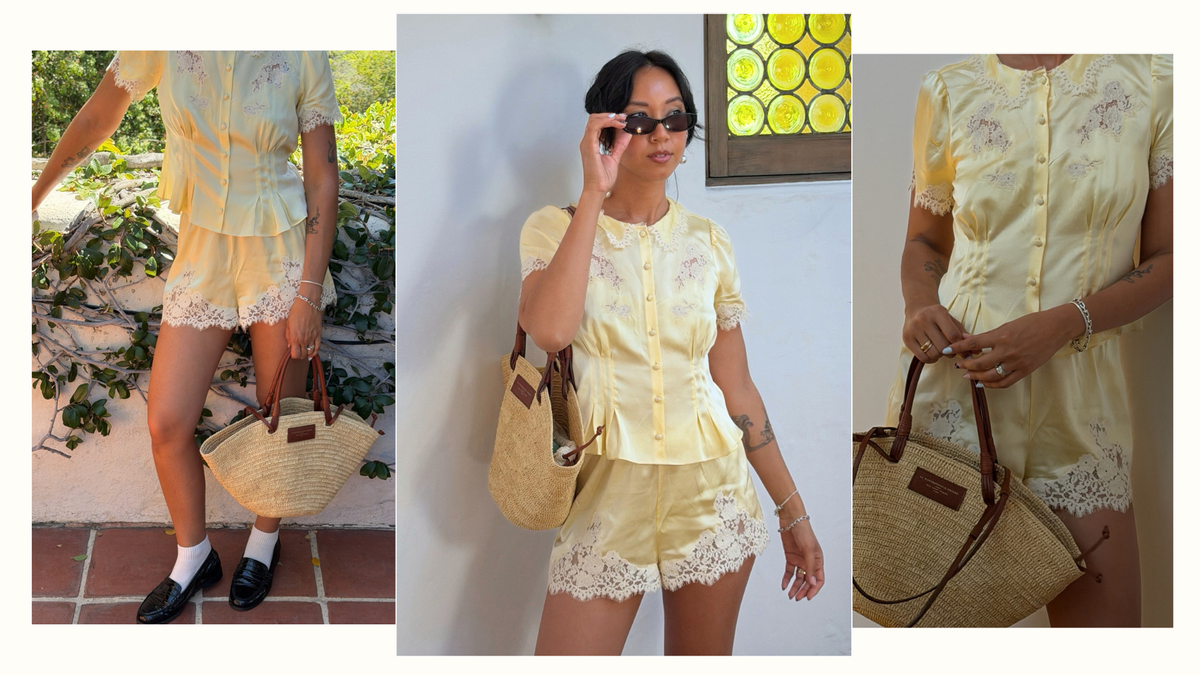 Suddenly, Fashion People Are Swapping Their Linen Trousers And Skirts for This Pretty Two-Piece