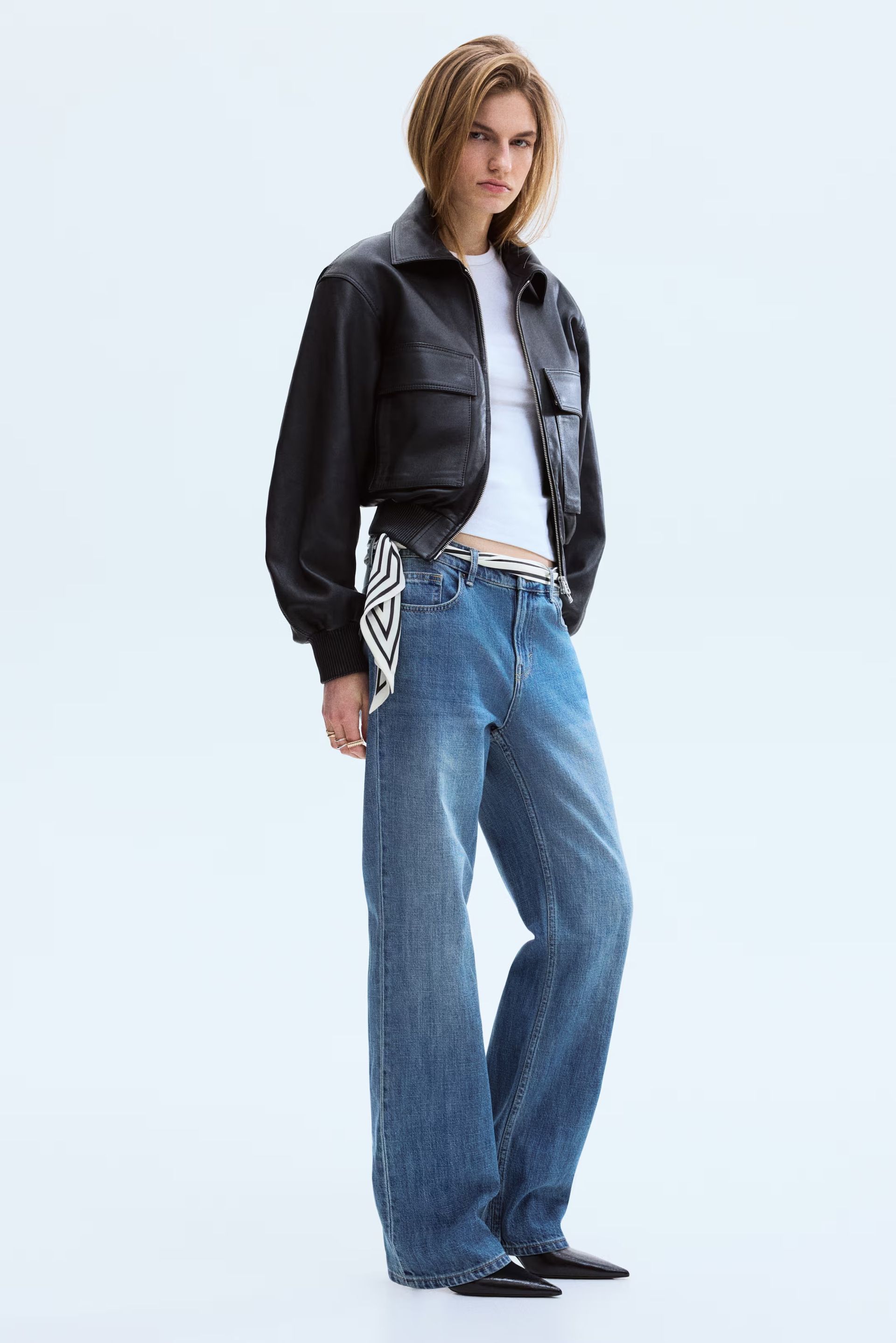 H&M, Straight Regular Waist Jeans