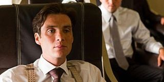 Cillian Murphy as Robert Fischer in Inception on a plane.