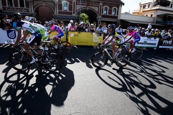 The riders warmed up in the late afternoon.