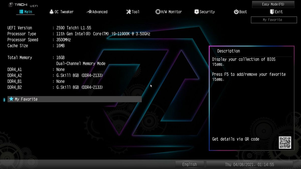 ASRock Z590 Taichi