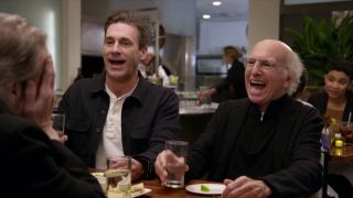 Jon Hamm and Larry David on Curb Your Enthusiasm