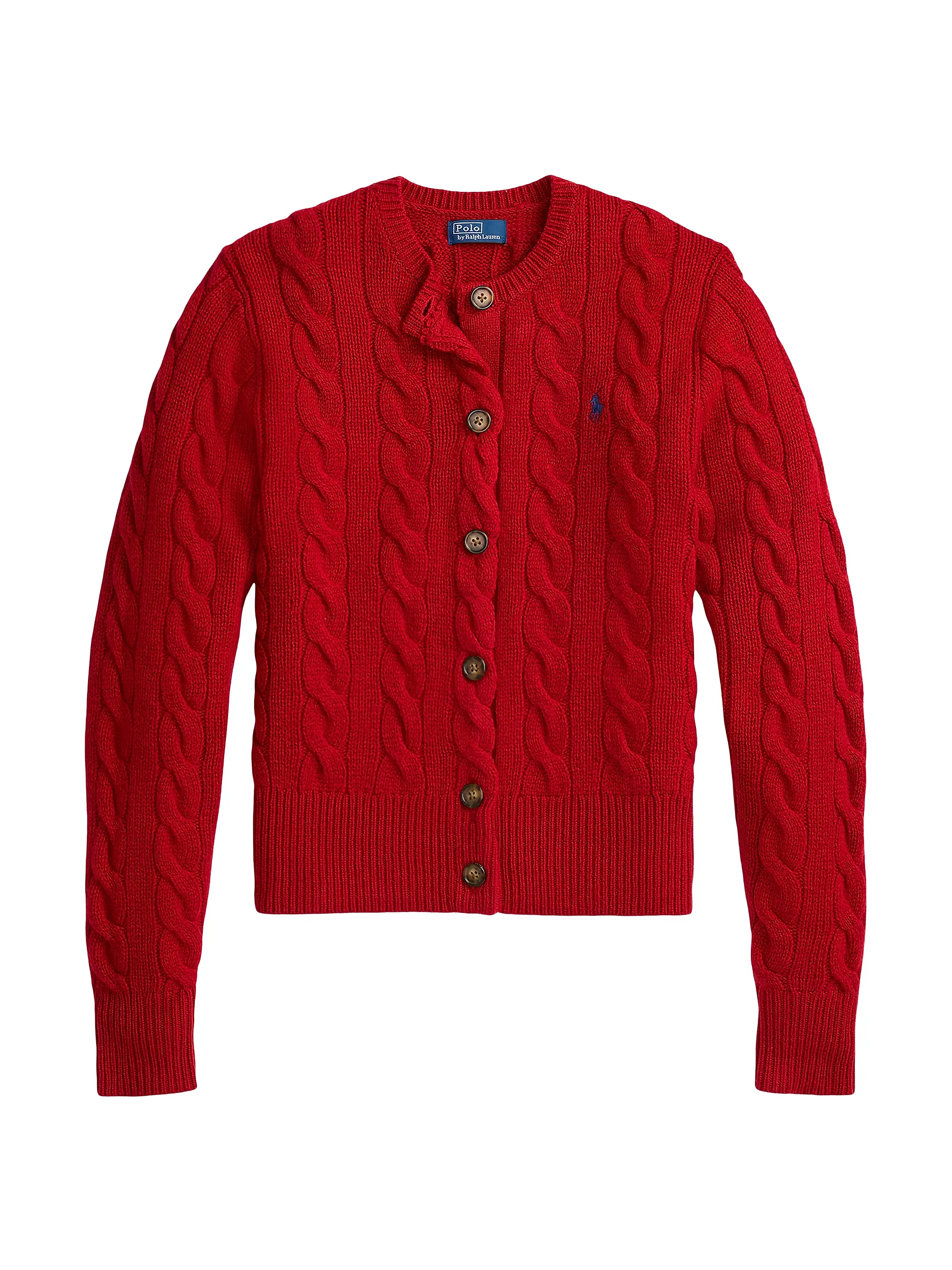 Cable-Knit Wool-Cashmere Cardigan