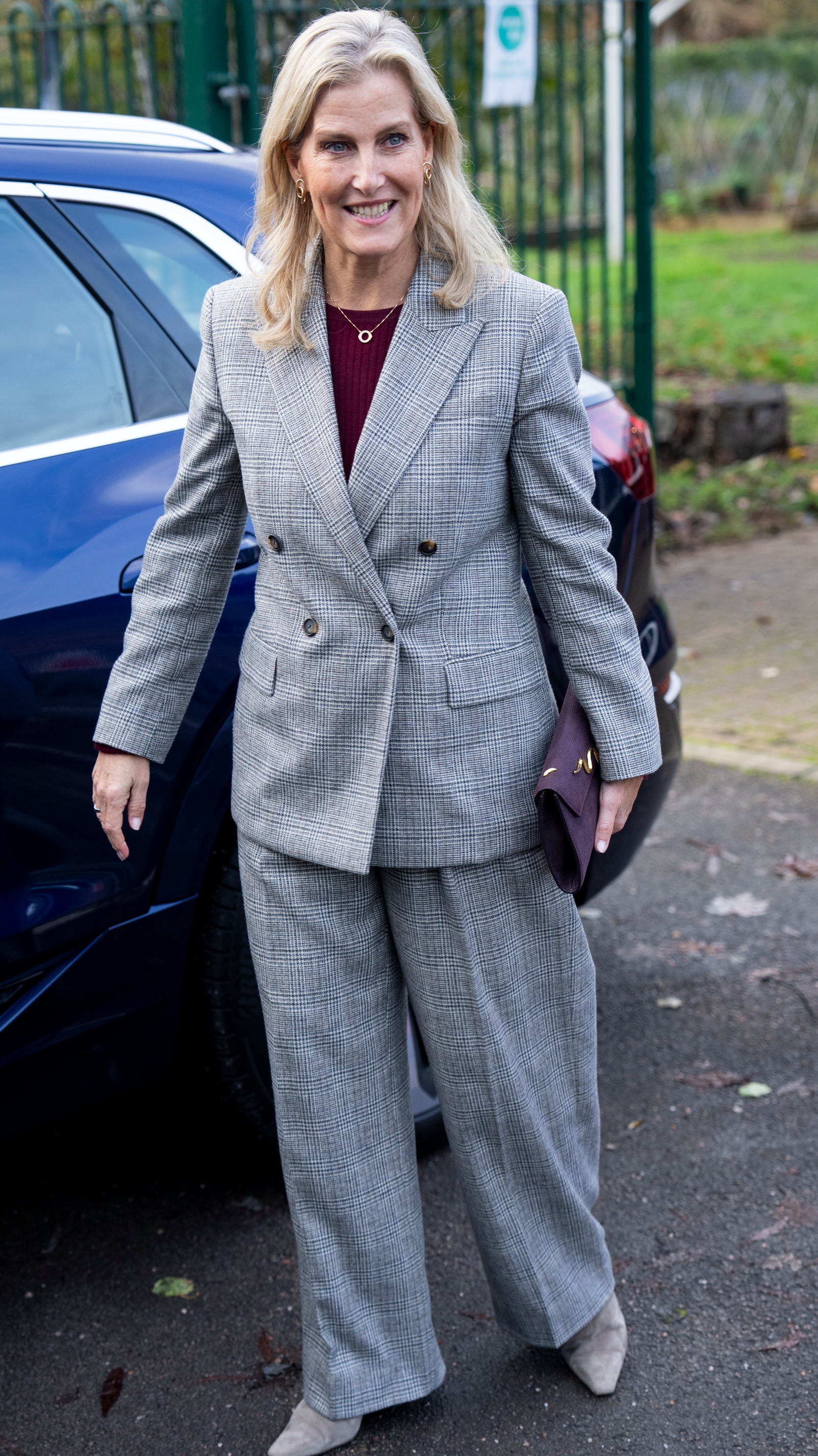 Sophie, Duchess of Edinburgh smiles during a visit to Windale Community Hub on November 26, 2025