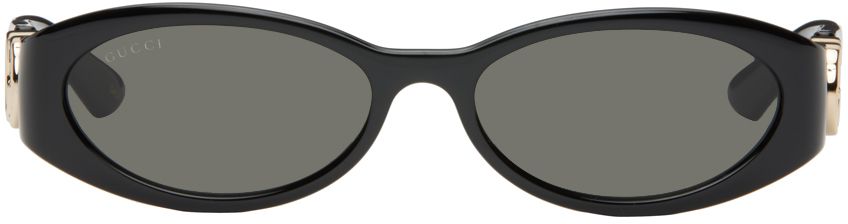 Black Oval Sunglasses