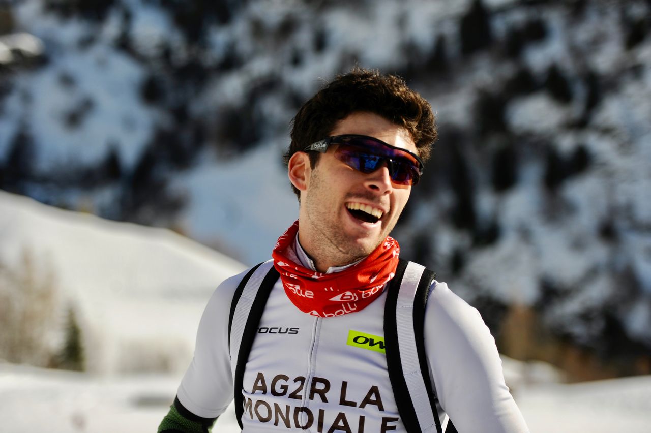 Pierre Latour enjoying himself in the Alps