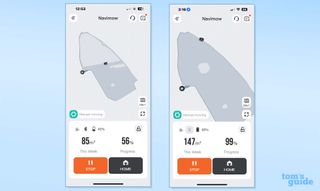 Segway Navimow i110N app view