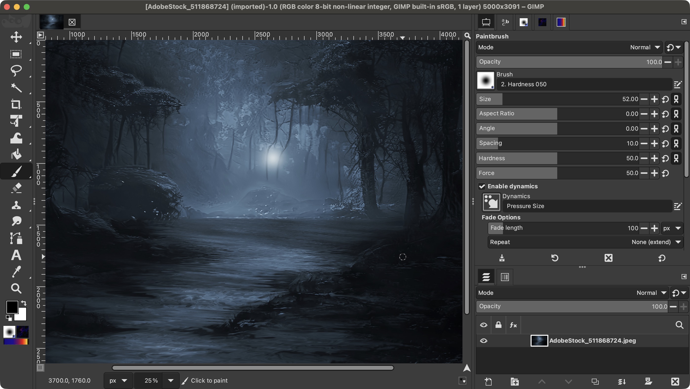 Using Gimp with the PhotoGimp overlay to transform the software into a Photoshop lookalike