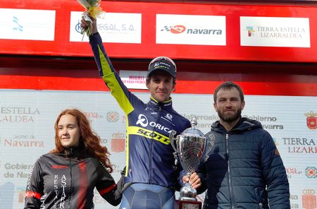 Simon Yates on the GP Miguel Indurain podium