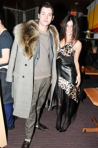Julia Restoin Roitfeld And Peter Brandt Jr At New York Fashion Week AW14