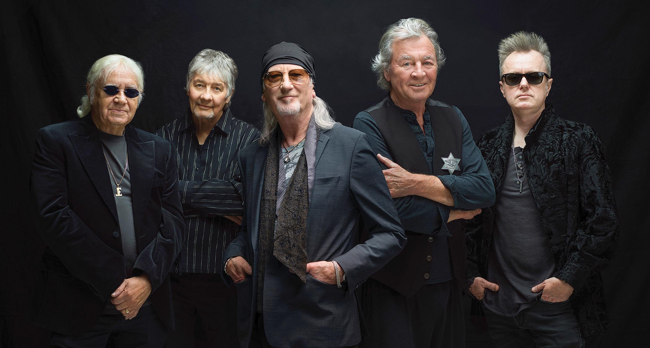 Deep Purple [l-r]: Ian Paice, Don Airey, Roger Glover, Ian Gillan, and Simon McBride.