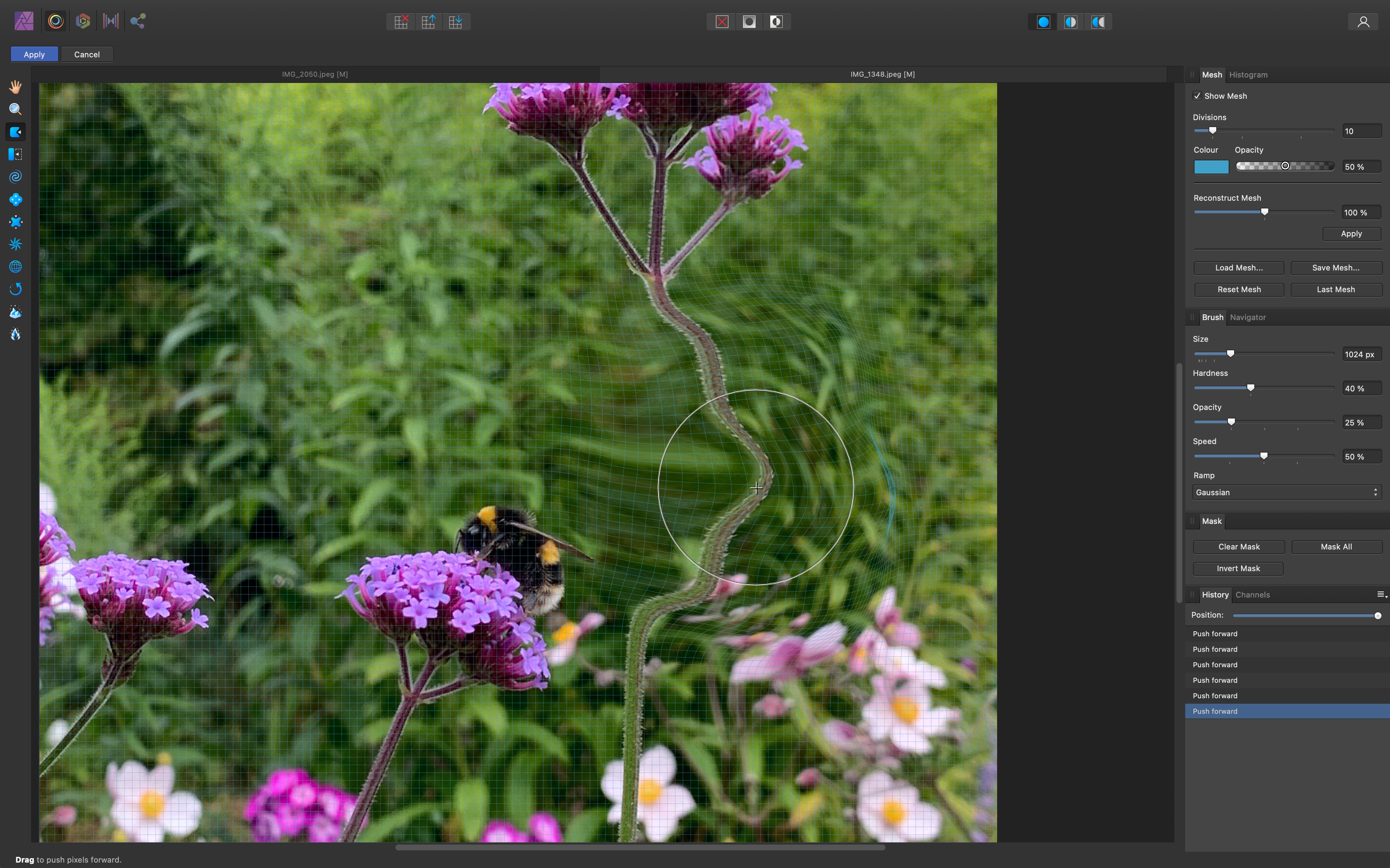 Screenshot of photo editor Serif Affinity photo