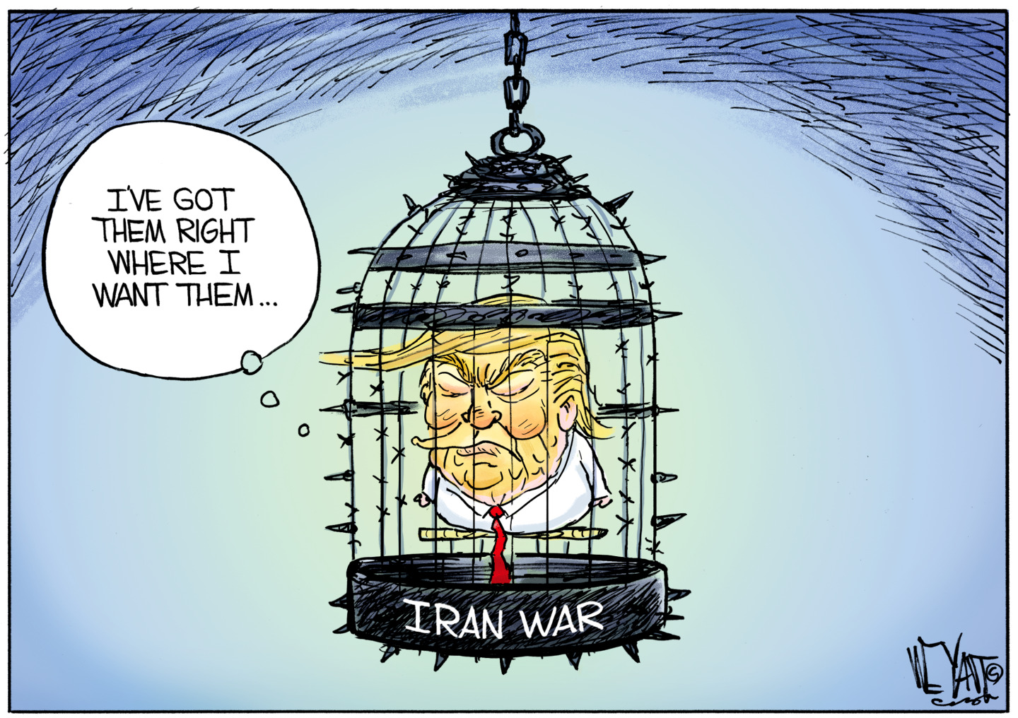 Political cartoon