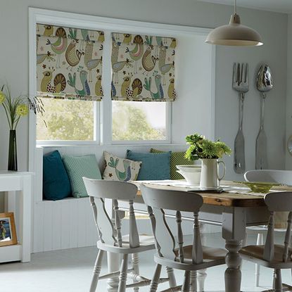 wild birds roman blind