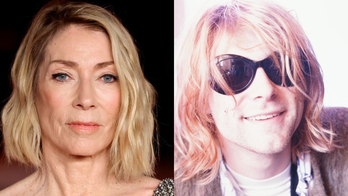 Kim Gordon and Kurt Cobain