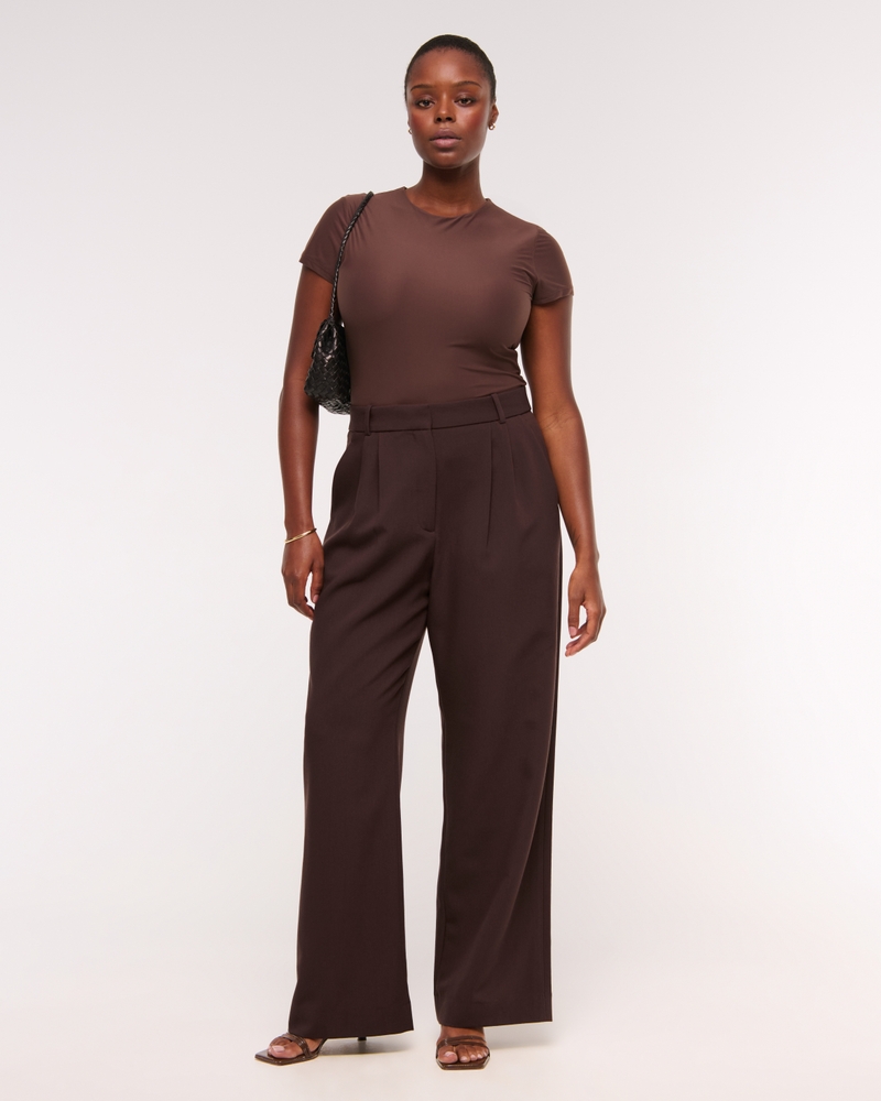 A&amp;amp;f Sloane Tailored Wide Leg Pant