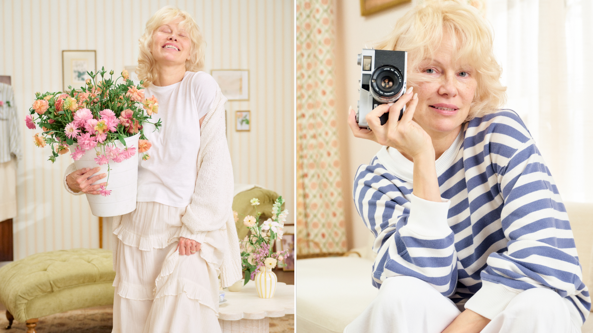 Pamela Anderson wore elevated basics in an Aerie campaign committing to "no AI-generated people or bodies" in future marketing