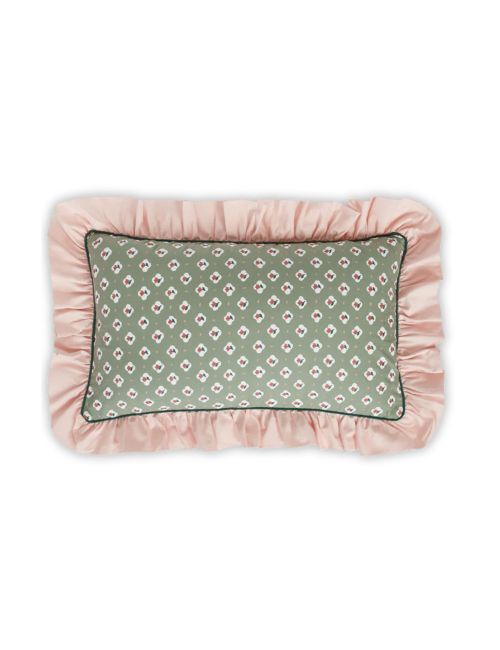 Ditsy Floral Ruffled Pillow