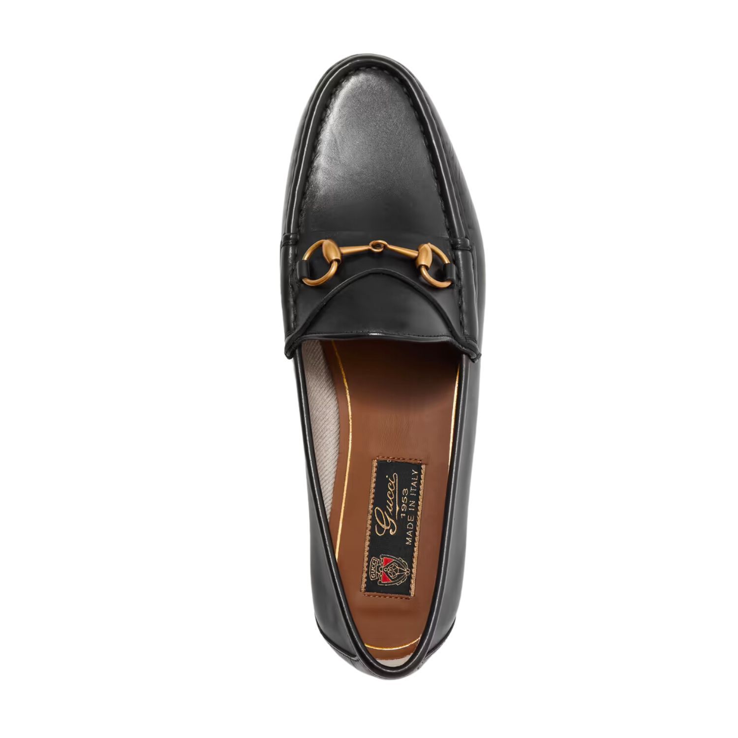GUCCI Horsebit-detailed leather loafers