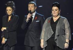 Cher Lloyd, Dermot O&#039;Leary and Mary Byrne