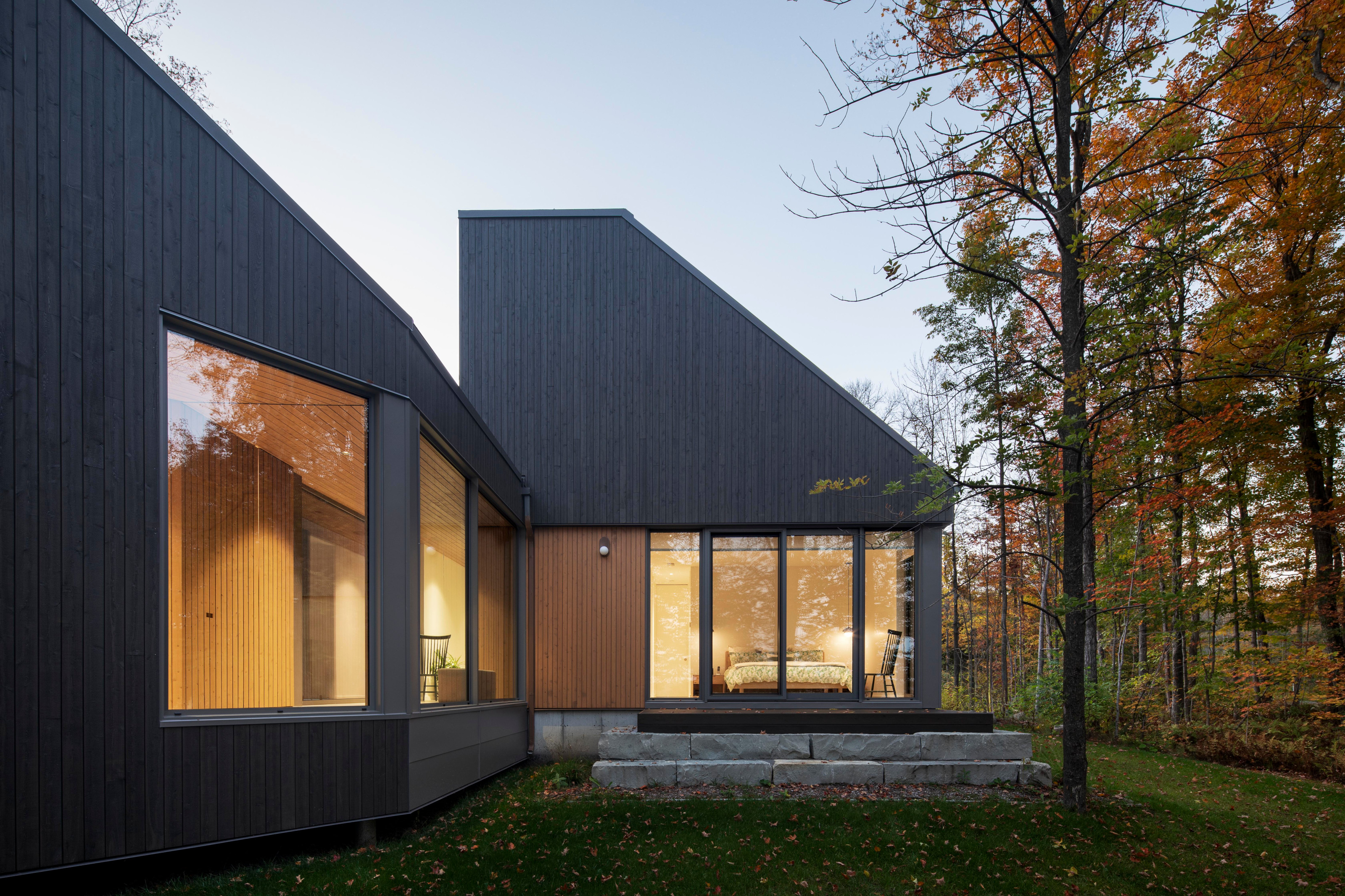 The first of two new pavilions houses the primary bedroom