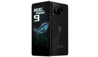 ASUS ROG Phone 9 screen and back side by side