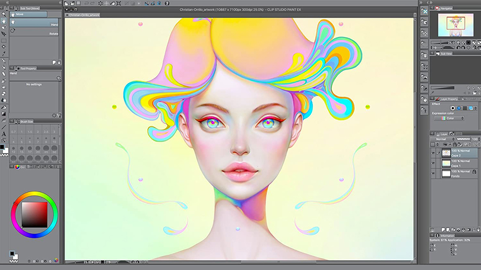 The best digital art software: Clip Studio Paint Pro