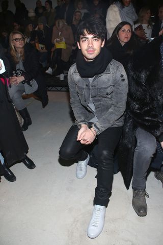 Joe Jonas Front Row At New York Fashion Week AW15