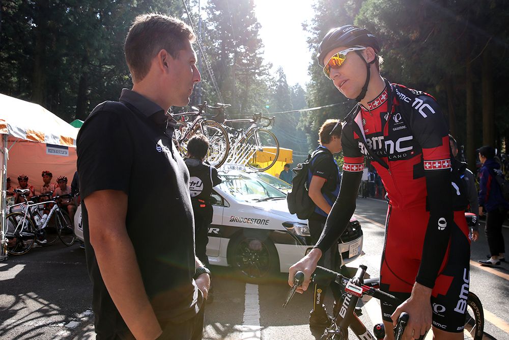 Michael Schar at the start