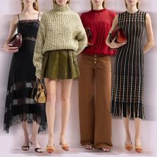 Collage of Ulla Johnson fall collection