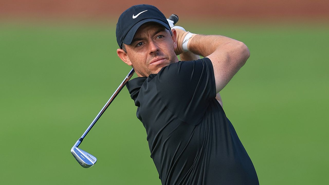 Rory McIlroy during the pro-am at the DP World Tour Championship in Dubai