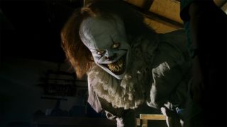 Pennywise leaps from the screen in IT