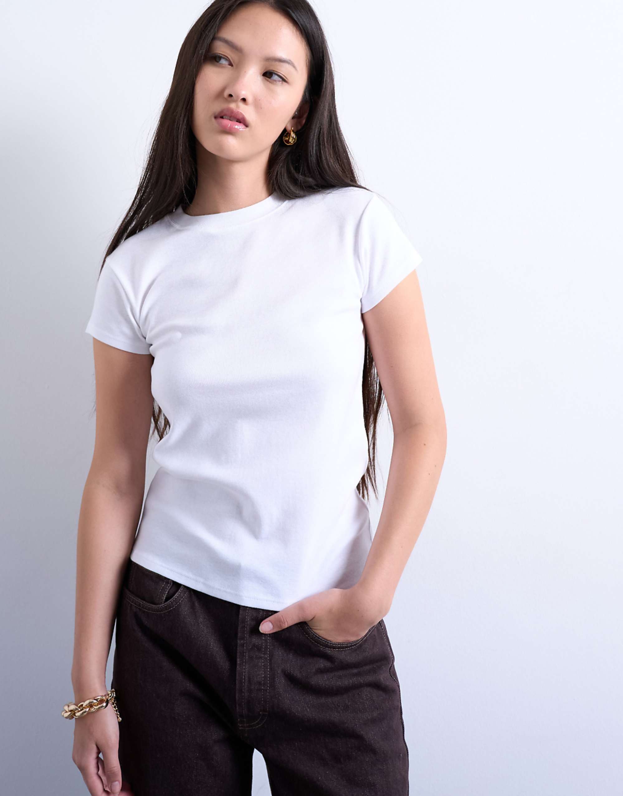 Topshop Everyday Tee in White