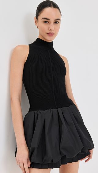 Belen Taffeta Knit Mini Bubble Dress