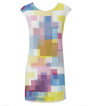 Oasis Tropical Squares Print Dress, £40