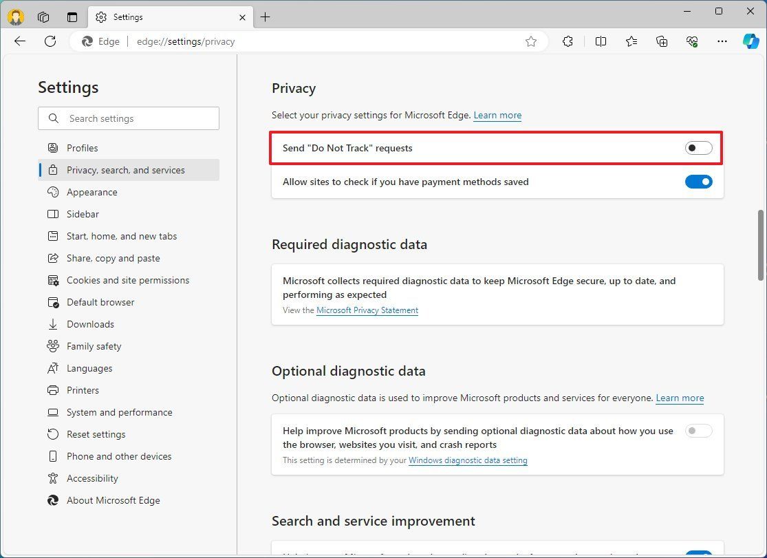 What's Do Not Track, And How Do You Enable It On Your Windows 11 Web ...