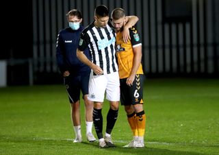 Newport County v Newcastle United – Carabao Cup – Fourth Round – Rodney Parade