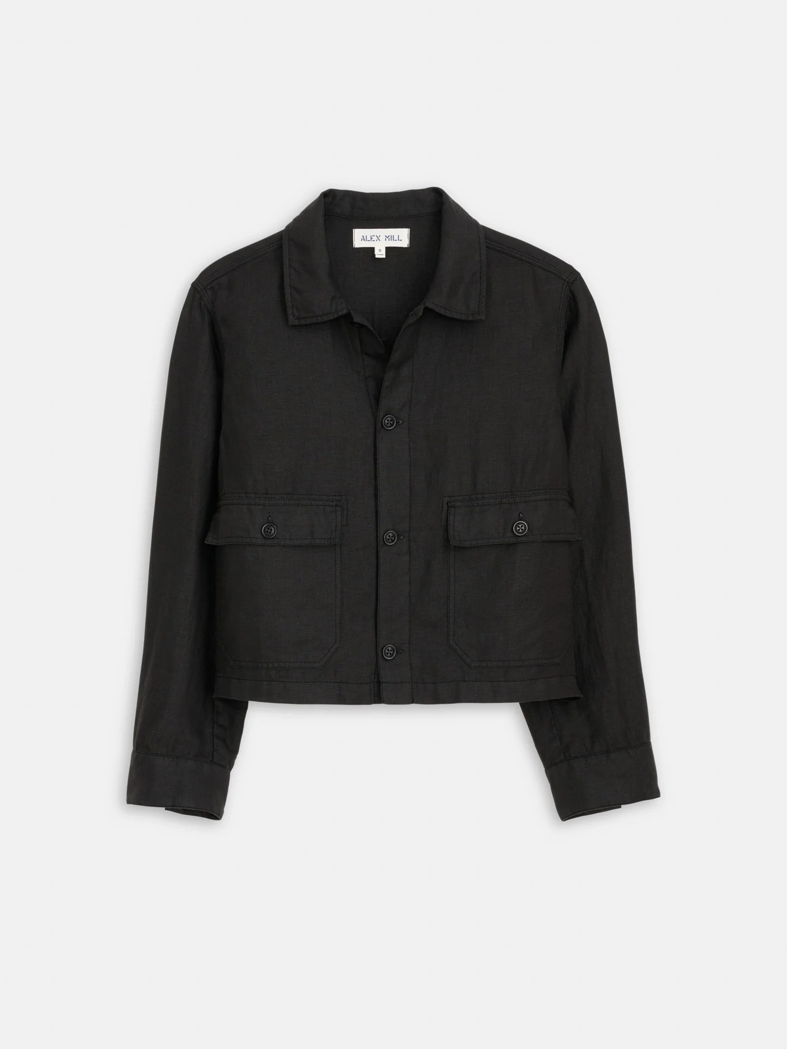 Alex Mill , Cropped Work Jacket In Linen