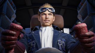 Cid Highwind pilots the Tiny Bronco