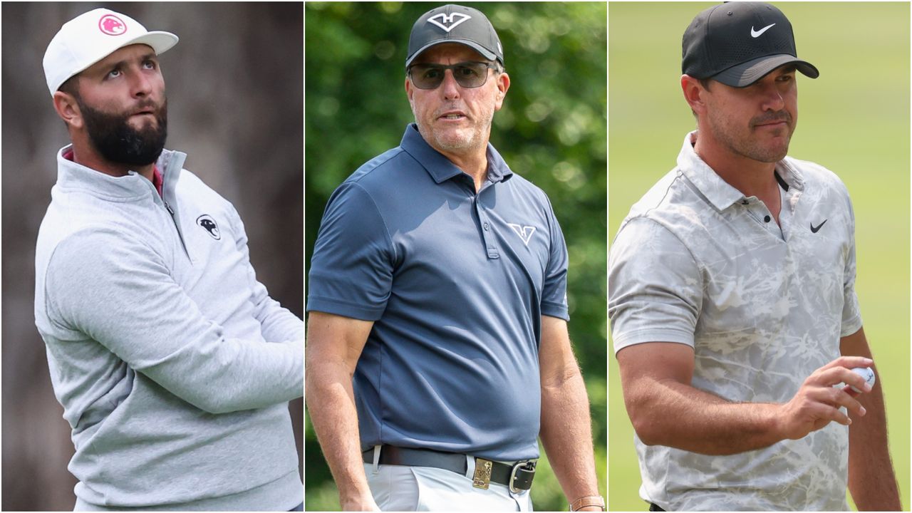 Jon Rahm, Phil Mickelson and Brooks Koepka