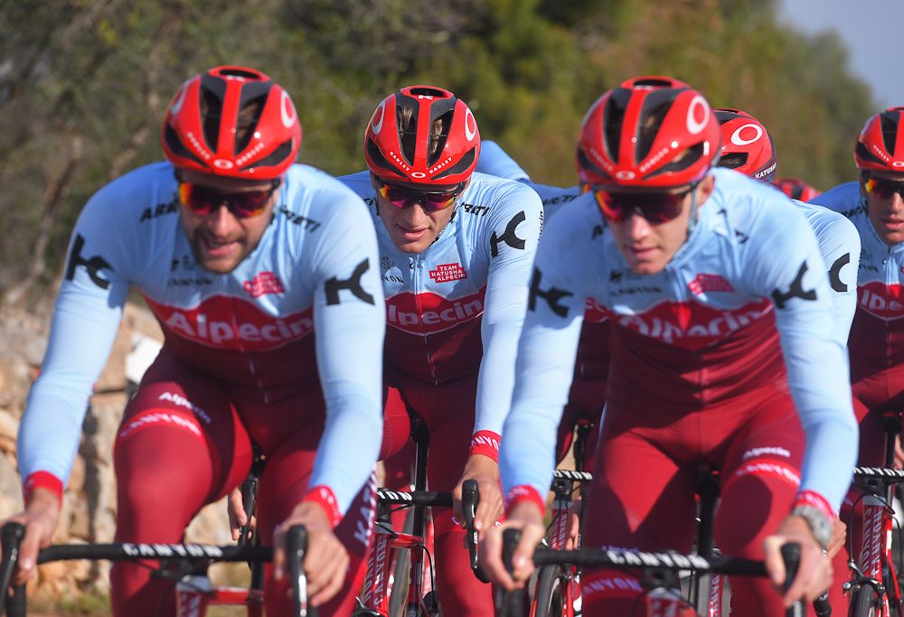Marcel Kittel on a Katusha-Alpecin training ride