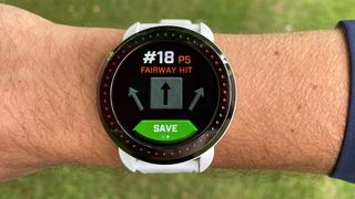 Bushnell Ion Elite Golf GPS Watch stats screen