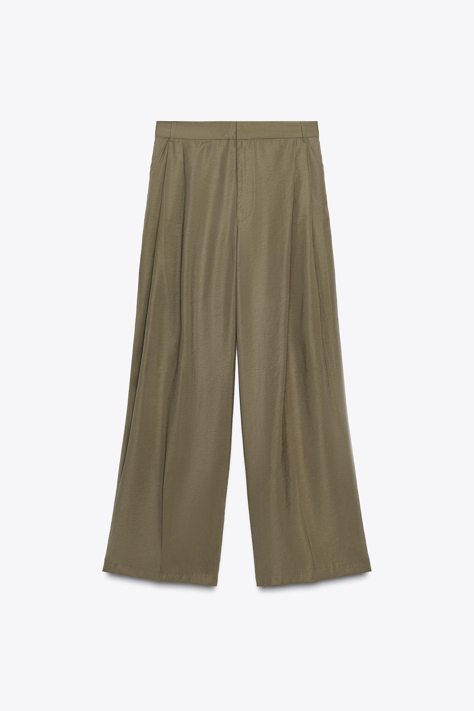 Double Pleat Flap Pants