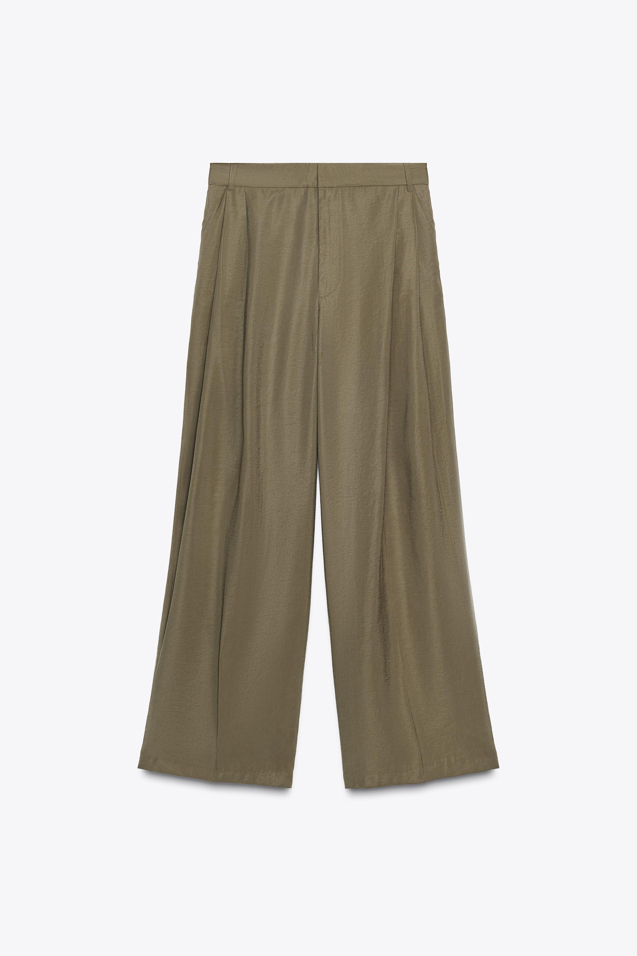 Double Pleat Flap Pants